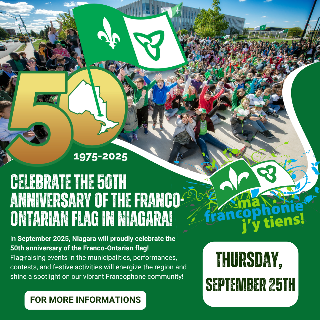Niagara Celebrates the 50th Anniversary of the Franco-Ontarian Flag with a Week of Festivities